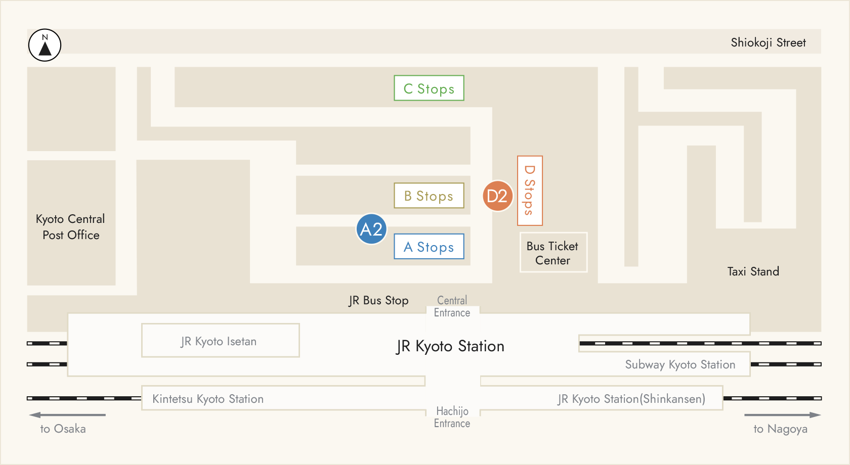 京都駅前バスのりば